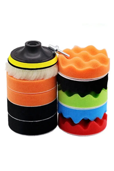 Bogadini Kit lustruire auto profesional 3-8 inch burete rotund nou