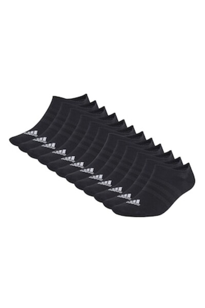 adidas , Set of very short socks with unisex model - 12 pairs, Black One Size