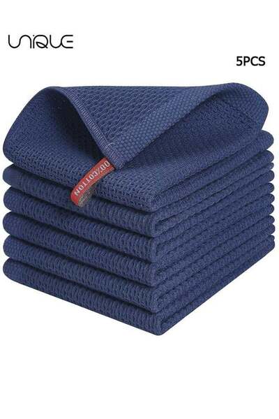 Generic Unique 100% Cotton Kitchen Dish Cloths, 6 Pack Waffle Weave Ultra Soft Absorbent Dish Towels for Dr