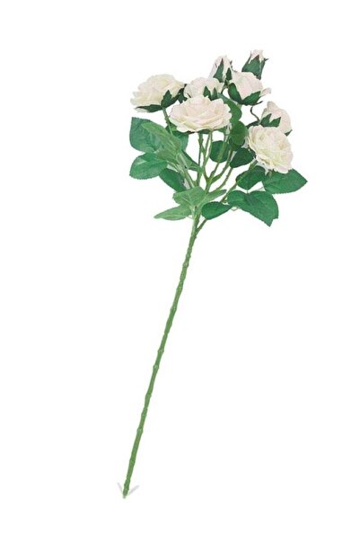 Generic Pack Of 2 Artificial Roses for Home Decoration White