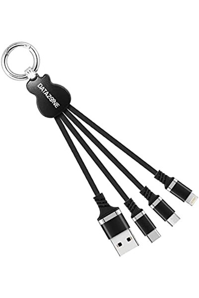 Datazone Guitar Ring USB Charger Cable 5 In 1 Multi Compatible With Type C, M...