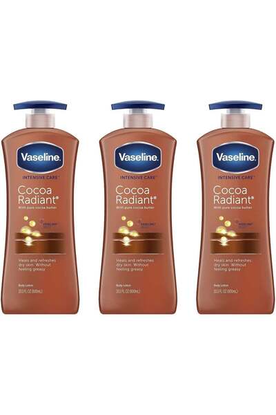 Vaseline Intensive Care Cocoa Radiant Body Lotion 3 X 600ml