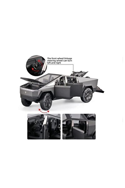 OEM Tesla Cybertruck Die-Cast Model with Mini ATV, Functional Doors, and Sound Effects