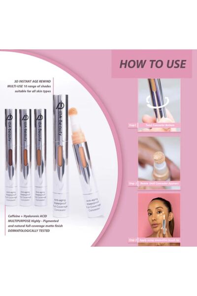 IDA Beauty 3D Liquid Multi-Use Sculpting Concealer | Suitable for All Skin Types (R#02, 5ml)