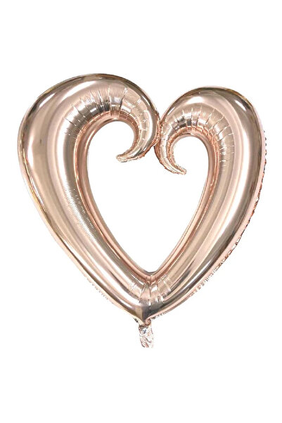 tedaks 1Pc 40 Inch 100 cm Middle Hollow Foil Rose Gold Heart Balloon Birthday...