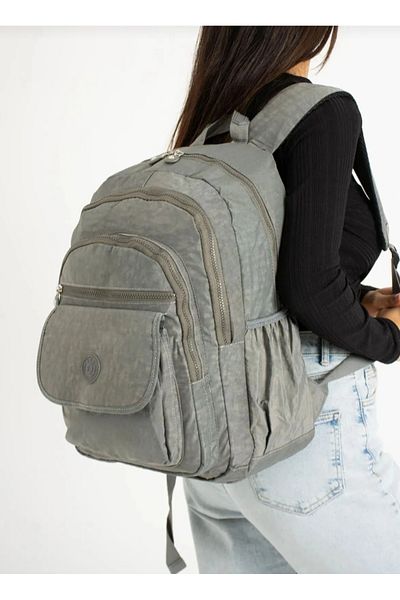 eflanmoda Unisex Multi-Compartment School and Daily Backpack Made of Waterproof Crinkle Fabric Dimensions 25X30