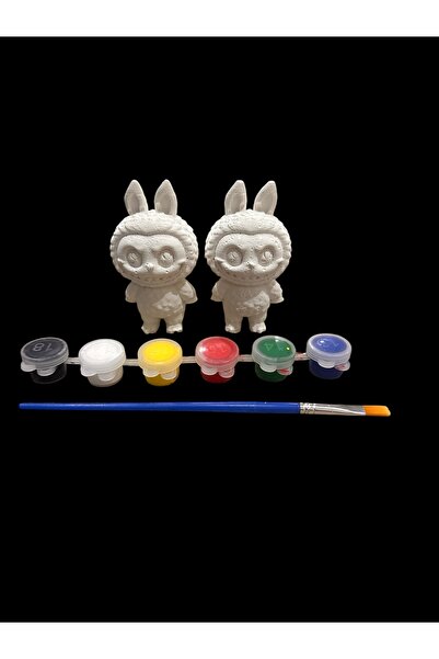 magnocandles Labubu bebek boyama seti taş tozu 2 ‘li 8x5 cm