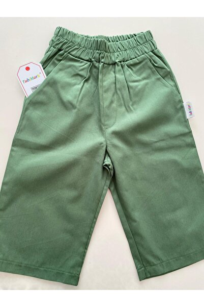 TubiMark Cotton Wide Leg Boon Khaki Green Pantalon