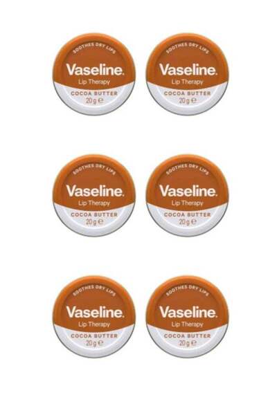Vaseline Axe Lip Therapy Petroleum Jelly Cocoa Butter for Men 6PCS