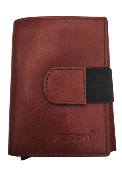 Caribou Premium Genuine Leather Wallet for Men - Brown Color