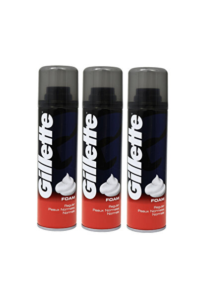 Gillette Σετ 3x Classic Foam Shave, 200 ml
