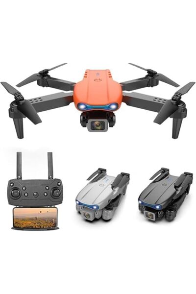 Generic E88 Foldable Drone with 8K HD Dual Camera, Obstacle Avoidance, Altitude Hold, and Compact Design (mu