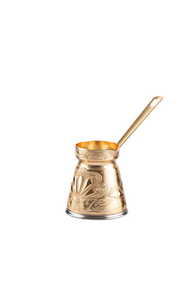 arnabella Cezpot Oyster Patterned Cast Iron Coffee Pot for 4 People - Compatible with Magnetic Stoves