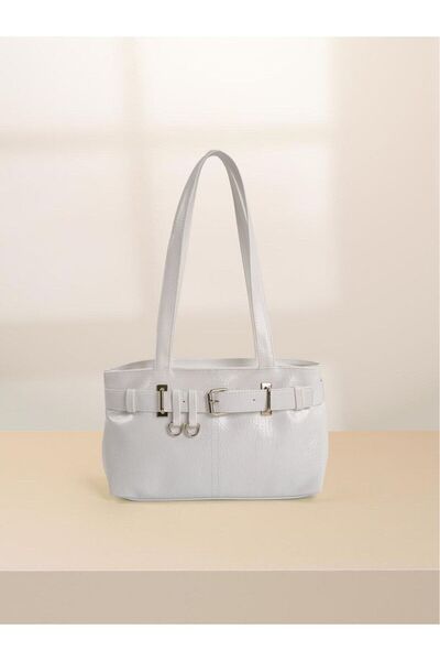 Rivina Women's Vintage Belt Detailed Buckle Daily and Office Hand & Shoulder Bag