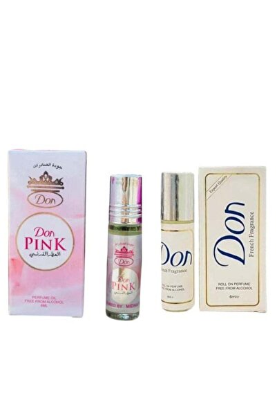 Don French Fragrance Roll On Perfume + Pink 6ml 2 Pcs