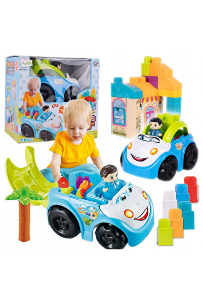 REBELS Car with 40 large blocks – Educational set for children