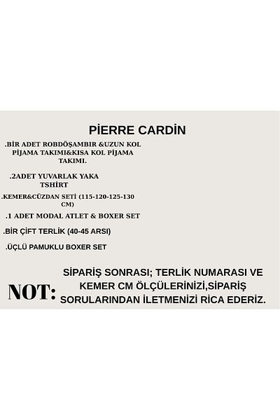Pierre Cardin Men's Gray Licensed Boxed 15 Piece Groom Dowry Set