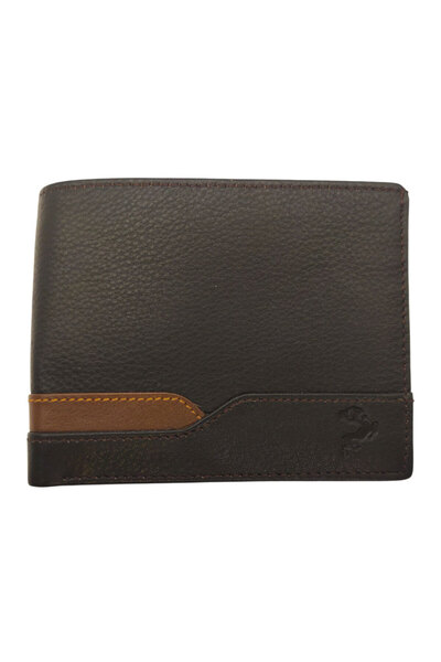 Caribou Premium Genuine Leather Wallet for Men - Brown Color