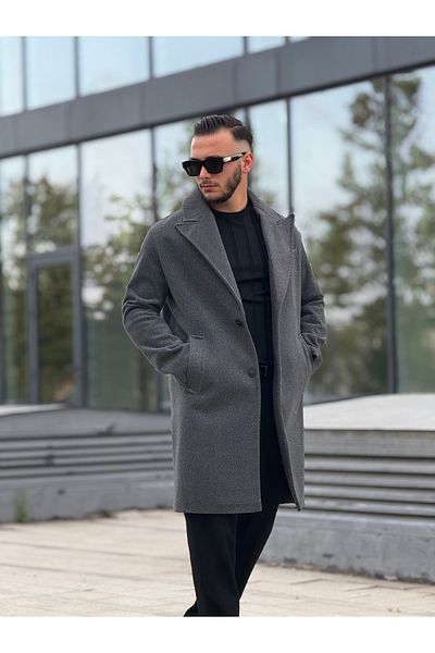 KINGAF Men's Long Spoon Coat