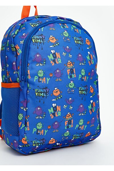 LC Waikiki حقيبة مدرسية للأولاد مطبوعة باللون الأزرق من LCW ECOM