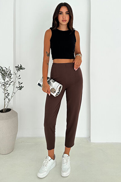 Noa Noa Yüksek Bel Pantolon – Düz Paça & Rahat Kesim