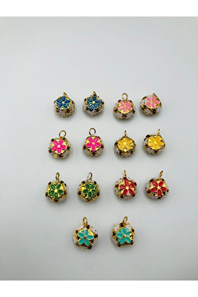 DUCK HOBY 14 Adet 10 mm Metal Çan, Charms, Boncuk, Kolye ucu , Bileklik, Süsleme, Vintage Anahtarlık Japon Çan