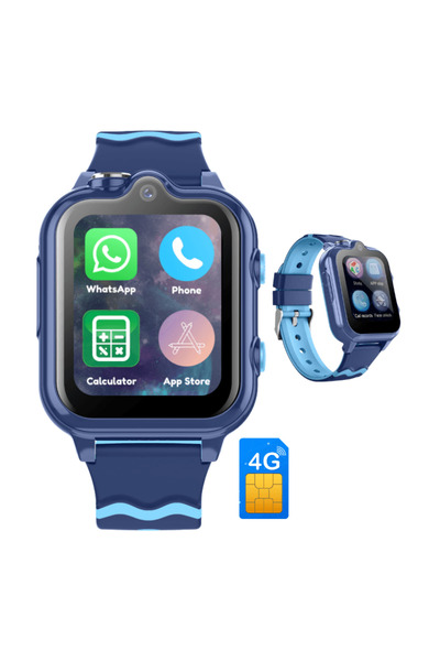 gitech Smartwatch for Kids with SIM Card, GPS, WhatsApp, Wi-Fi, Video Calls, Spy Listening Mode-Photo Spy,