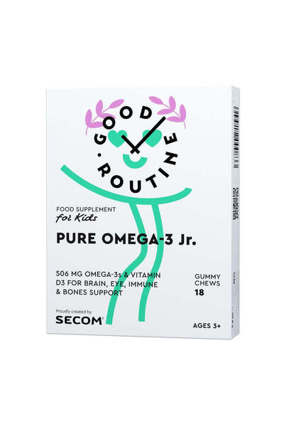 Secom Pure Omega-3 Jr, 18 jeleuri,