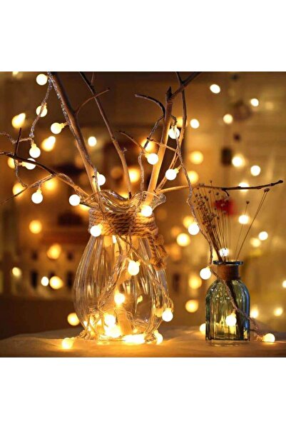 Genel Markalar Mini Top Led 3,5 Metre 20 Led Pilli Gün Işığı Dekoratif Aydınl...