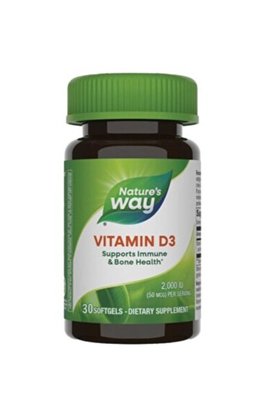 Secom Vitamina D3 Nature's Way, 2000 UI, 30 capsule,