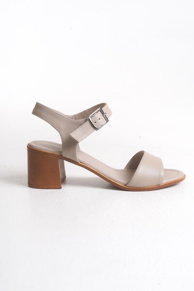 Tamdabu Ayakkabı Genuine Leather Stylish Casual Women's Heeled Shoes