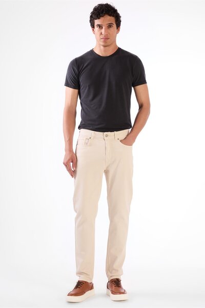 Dufy Kemik 5 Cep Düz Renk Slim Fit Erkek Pantolon