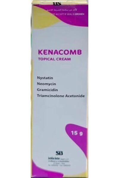 GLAXOSMİTHKLINE Topical Cream Kenacomb, enriched with Nystatin, Neomycin, Gramicidin, and Triamcinolone Acetonide, 1
