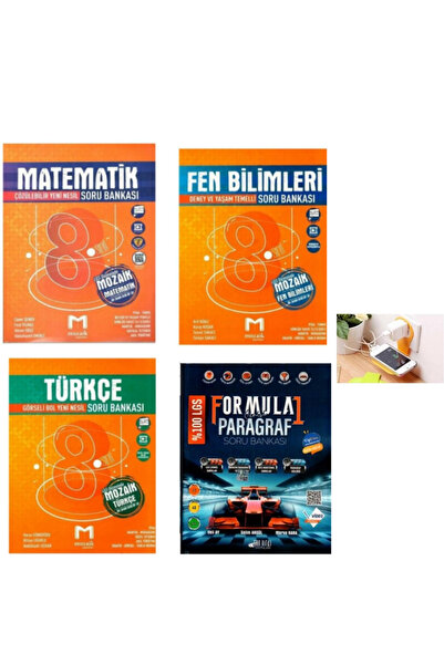 paraf yayınları MOZAİK 2026 MÜFREDAT 8.SINIF TÜRKÇE-MAT -FEN +FORMULA 1 PARAG...
