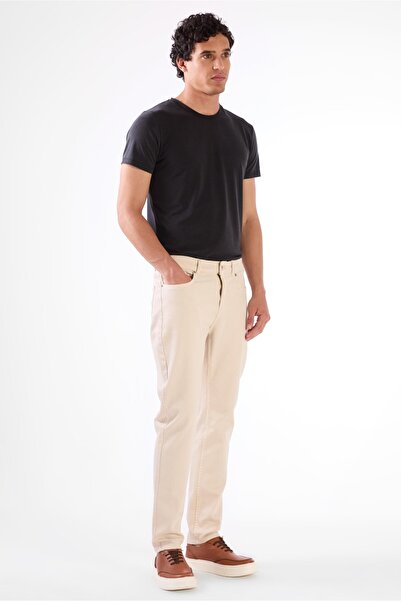 Dufy Kemik 5 Cep Düz Renk Slim Fit Erkek Pantolon