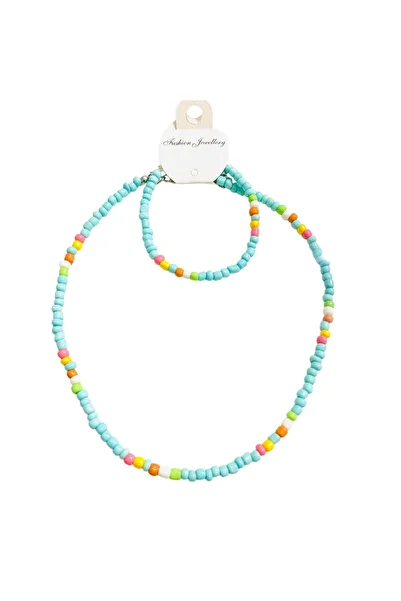 LeylanTakı Leylan Jewelry Children's Light Blue Necklace Bracelet Set