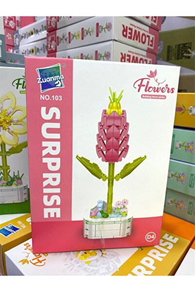 Se Promo Flowers Shrimp Flower Lego Flower Set – 158 Pieces Decorative and Hobby Toy, Decor