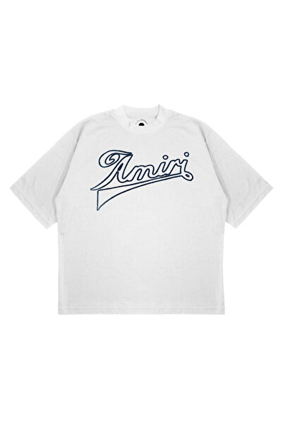 PURE EFFECT Tricou unisex oversize cu cusături tematice cu text imprimat Boxy Fit din țesătură groasă