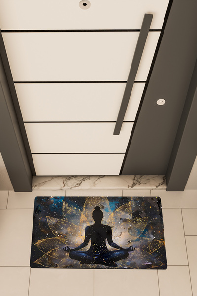 Dormot High Quality Digital Printing Yoga2 Theme Door Mat