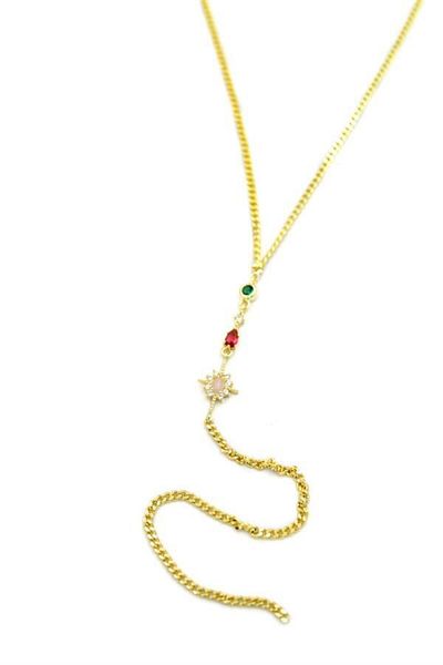 Royaleks North star y necklace - gold