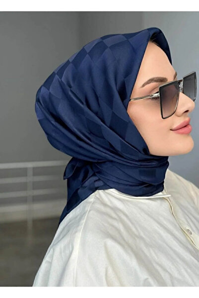 FLORA TEKSTİL Eșarfă jacquard cu model dama SHAL MARINE JKR24147