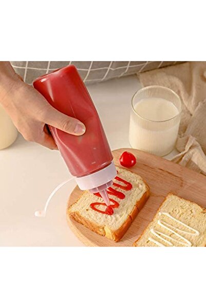 Generic Ketchup Squeeze Bottles, 230ml Plastic Condiment Squeeze Squirt Bottles with Cap, for Ketchup,