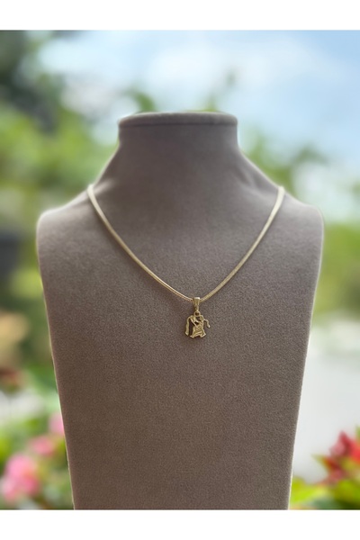 xUPING Kova Burcu Altın Kaplama Kolye Kararmaz 14K Rengindedir 45cm