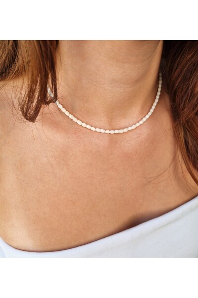 NEMOR STUDIO قلادة المرجان الأبيض وال순결 الخالد