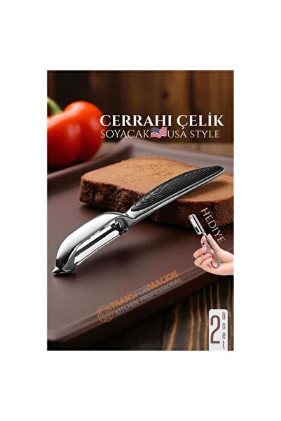 ModaCar Amerikan Tip Soyacak Seti- Sebze Soyacağı Profesyonel Paslanmaz Çelik...