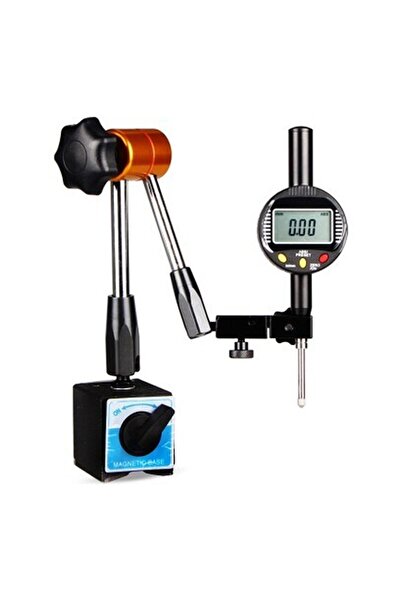Genel Markalar D63S Mekanik Mihengir Komparatör Dijital Saati Set 0-10 mm