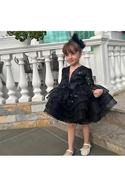 Tuğçe Şahin anne kız cocuk abiye elbise payetli boncuk