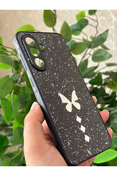 Hatreds Samsung Galaxy A34 Kılıf Kelebek Desenli Aynalı Tasarım Taşlı Silikon...