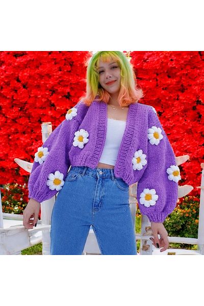 Charme Elegant Hand Knitted Women's Jacket