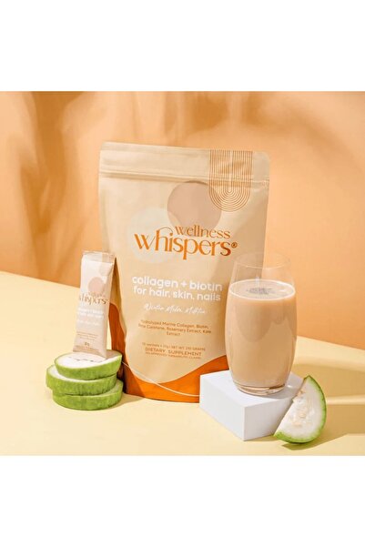 wellness شاي حليب البطيخ بالكولاجين والبيوتين من ويسبيرز